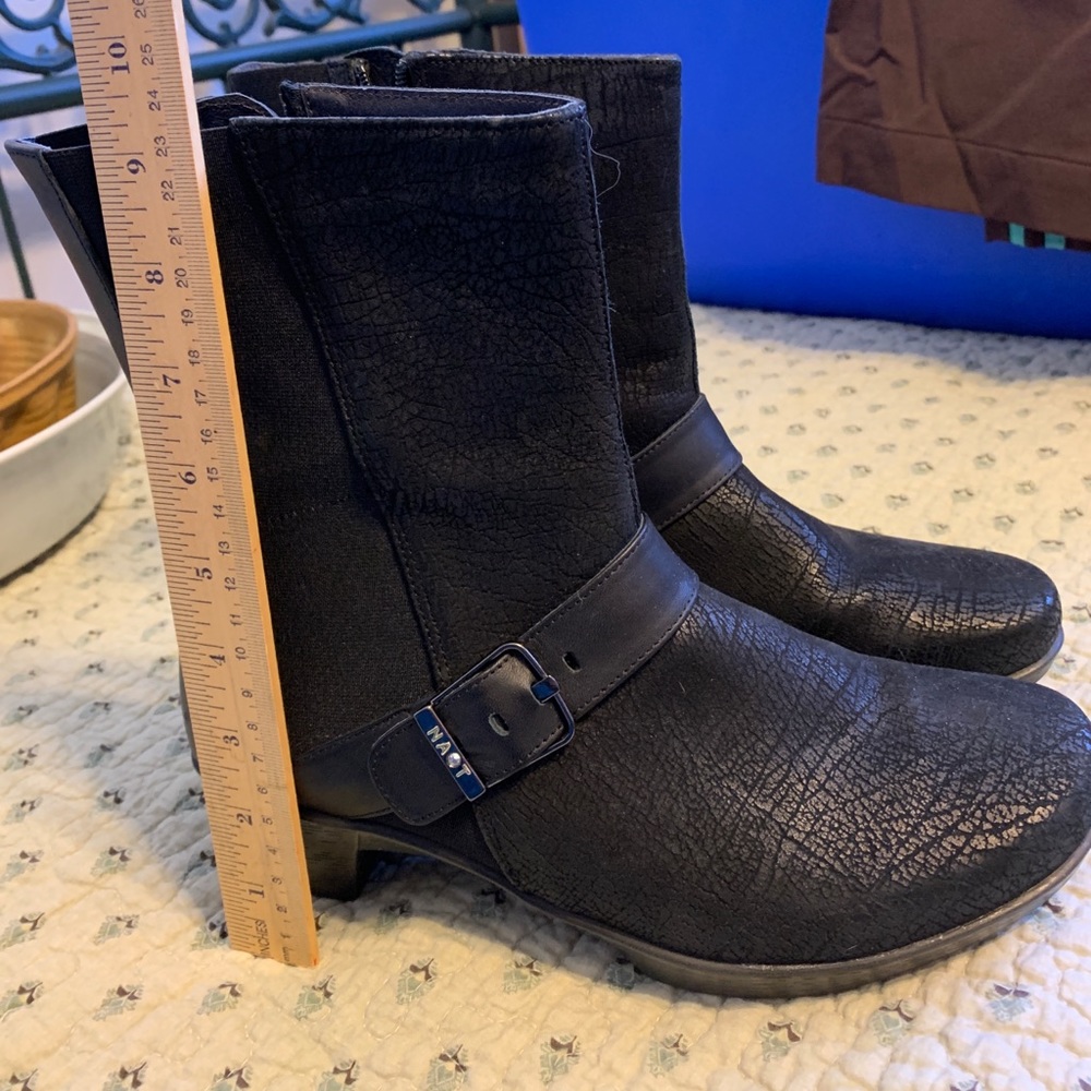 Naot black boots size 39 US 8